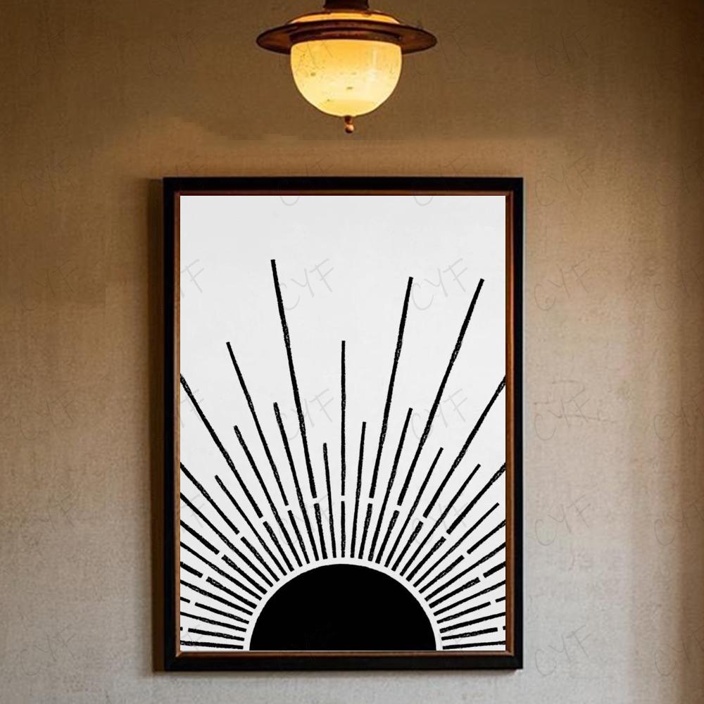 Abstract Bohemian Wall Art Poster High Quality Wall Art for Home Office Bedroom Living Room Hallway Bar Perfect Gift Idea