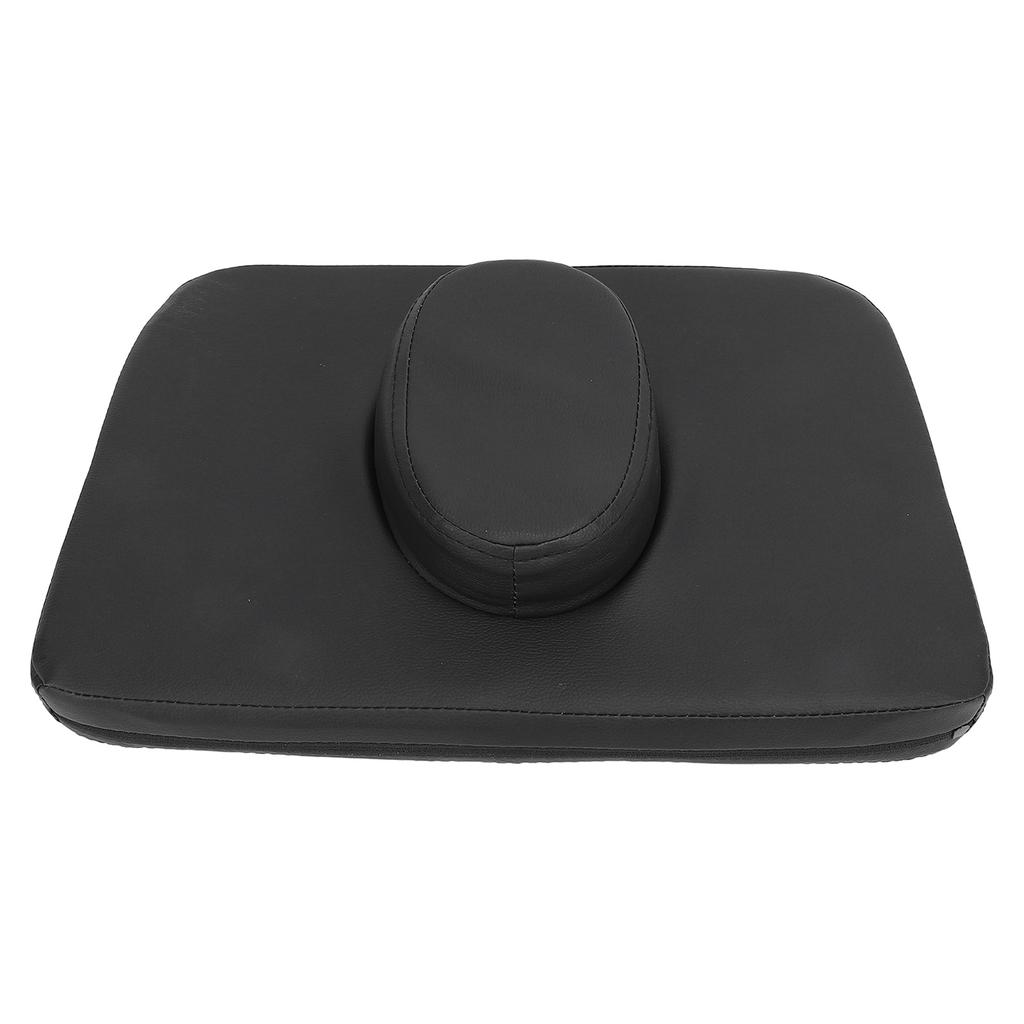 Massage Table Face Cushion Universal PU Leather Square Massage Face Pillow Headrest for Massage Spa Bed Black