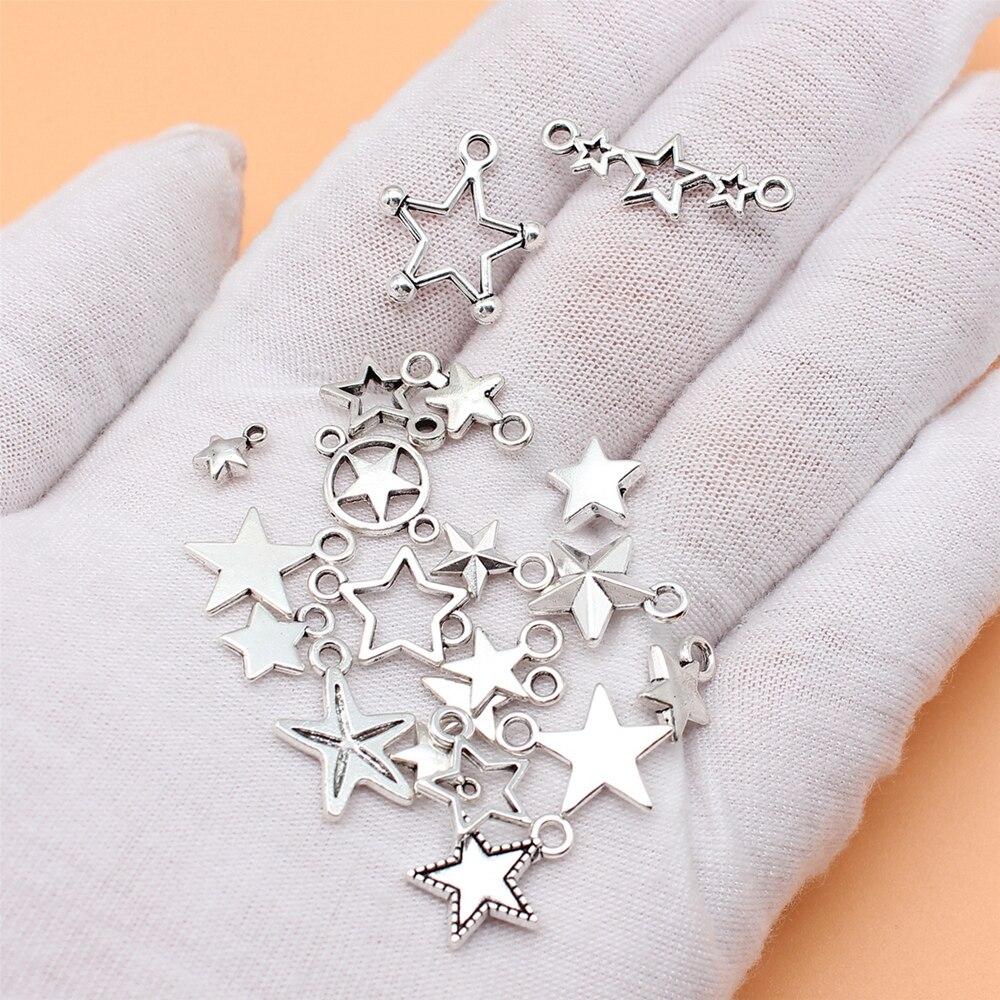 20ks/set Star Charms Příslušenství pro šperky Roztomilé předměty Trend