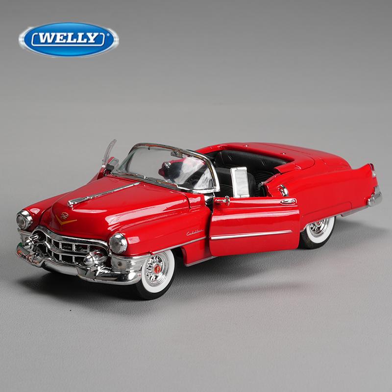 Welly 1:24 Cadillac Eldorado Alloy Sports Car Model Diecast Metal Classic Retro Old Vehicles Car Model High Simulation Kids Gift