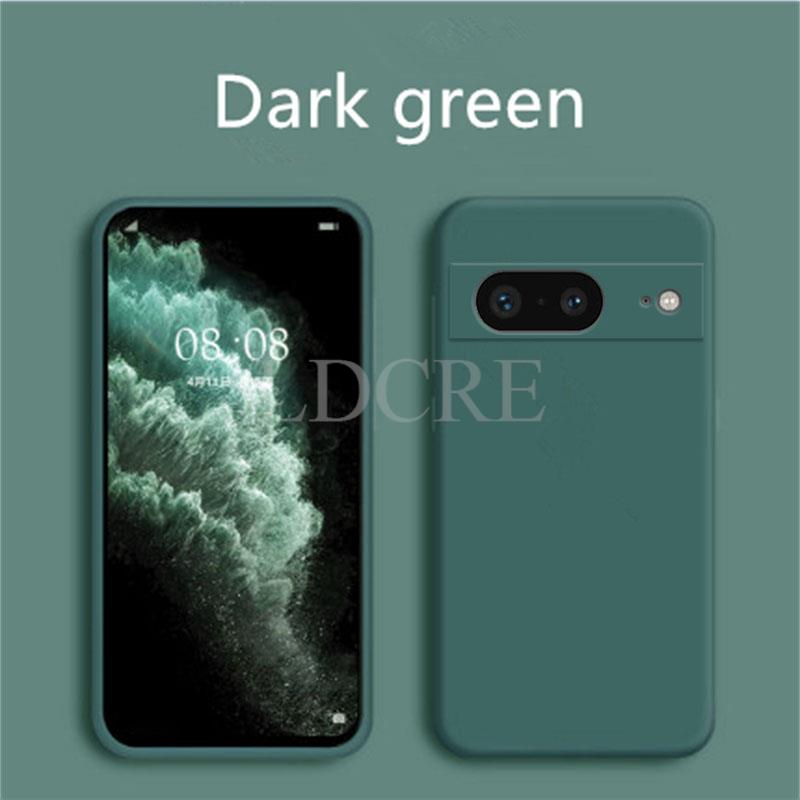 For Google Pixel 8 Case Liquid Silicone Coque For Pixel 8 Pro 7A 7 Pro 6 6A 7A 8A Cover TPU Fundas Protective Case Pixel 8 Cover
