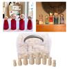 50pcs Peg Dolls Wooden People for Painting, Craft Art Projects, Family DIY Crafts Wedding Party Decor 4 Sizes Blank Doll