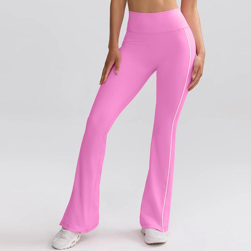 

Брюки для йоги Jiuyi с высокой талией и расклешенным низом - Поддержка бедер, Слимминг, Широкий крой для занятий спортом на открытом воздухе Large