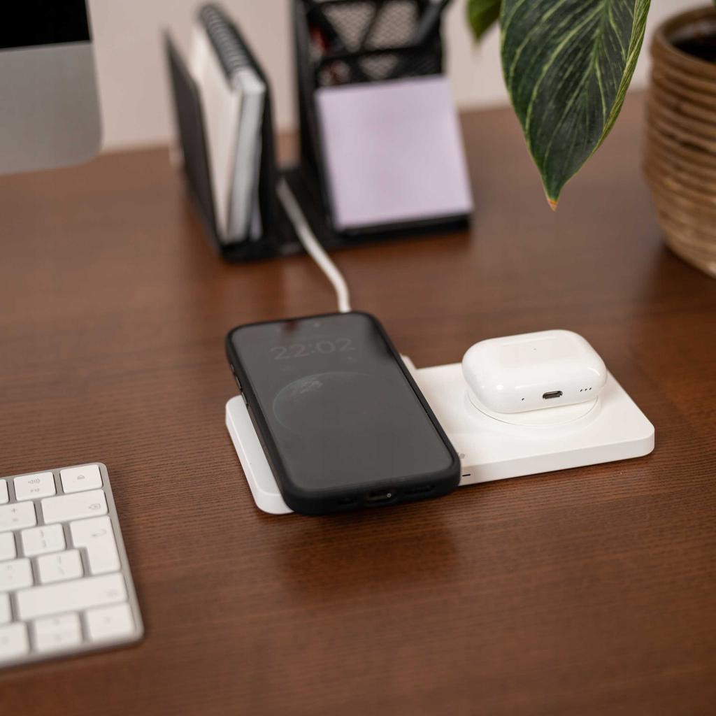 Sc Wireless Dual Charger Magcharge Wm3W White