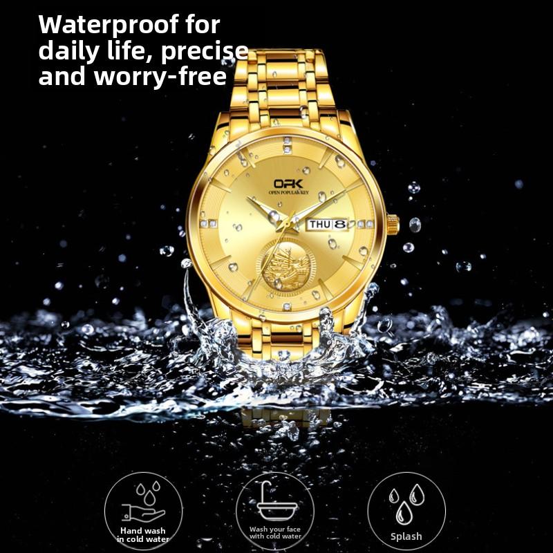 OPK Dual Calendar Quartz Watch Men's Watch Men's Watch