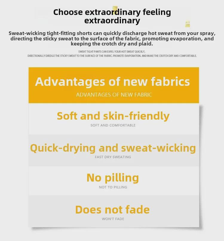 Nefes Alabilen Slim Esnek Hızlı Kuruyan Koşu ve Basketbol için Spor Şort