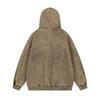 Oversized Washed Hoodie Men Women Streetwear Cotton Blend Heavyweight 450g Fleece Lined Loose Fit Winter Sweatshirt