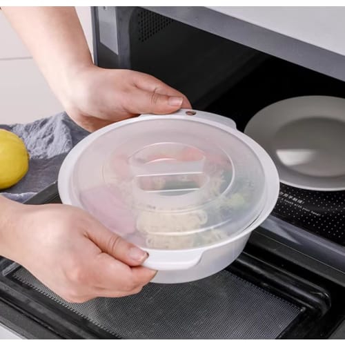 [Made in Japan] Instant microwave cooker for ramen and vegetables, no pot or bowl needed. Easy cleanup!