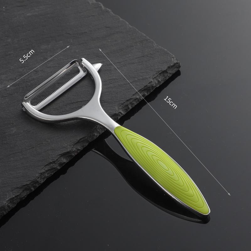 

Многофункциональная овощечистка из нержавеющей стали для фруктов и овощей со слайсером из цинкового сплава