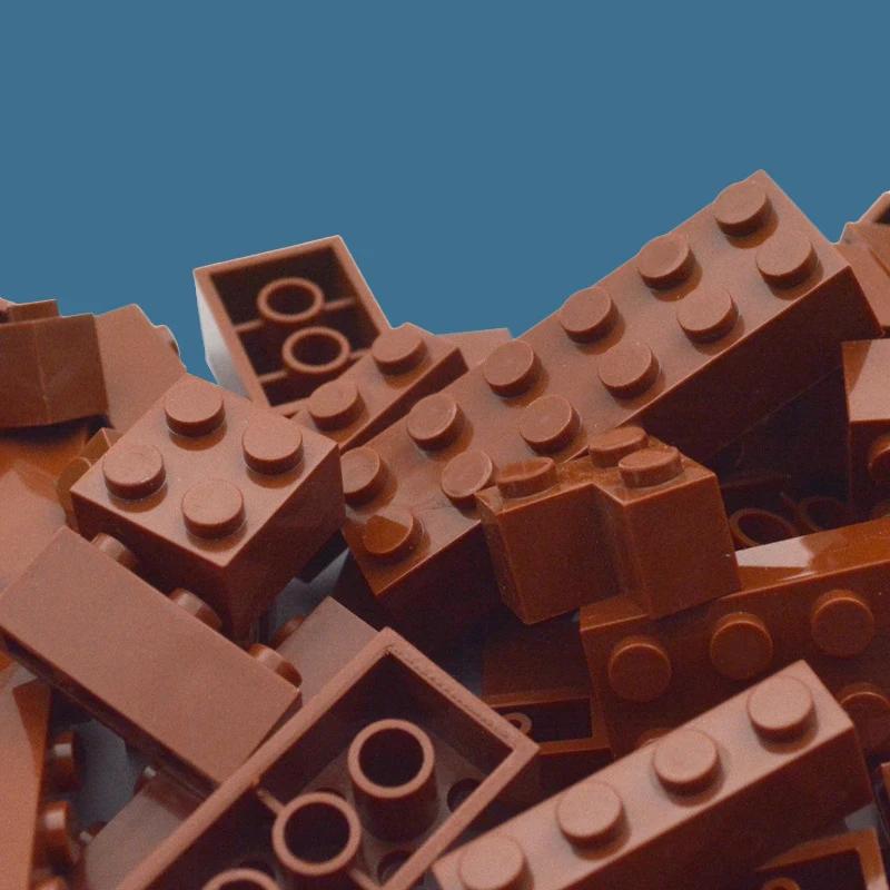 104Pcs Mixed Thick Figure Building Blocks 12 Size 16 Colors MOC Bricks Creative Toys for Children 6-12y