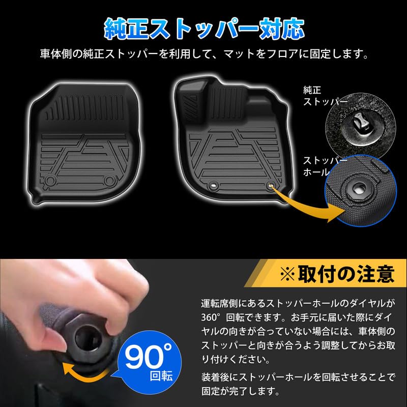 GIMUYA Honda Nowy Vezel Seria RV Dywaniki Podłogowe 3D Wodoodporne Struktura 3D Kwiecień 2021 Obecna Specjalnie Zaprojektowane Dywaniki Samochodowe Materiał TPE Odporne