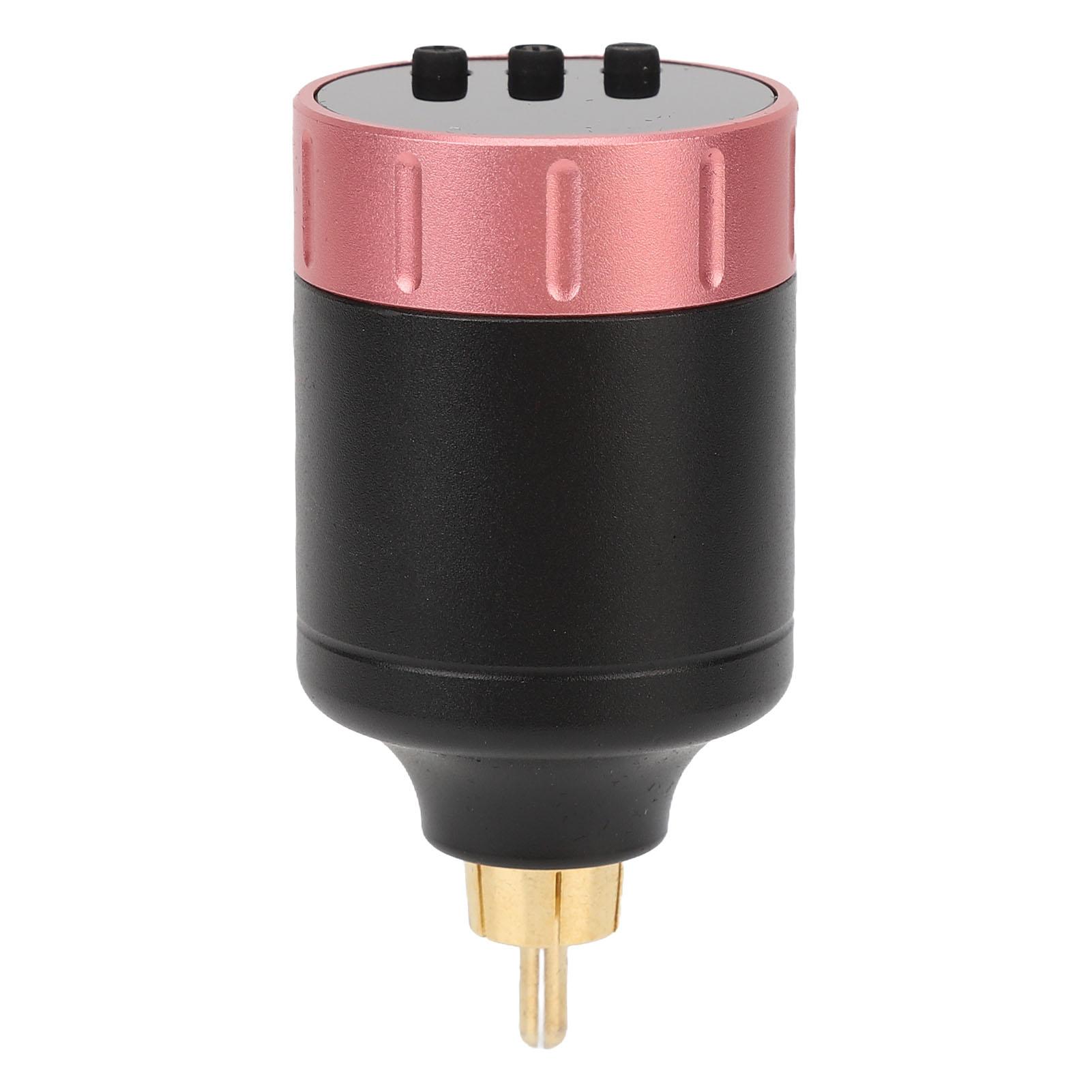 

1500mAh Татуировочный блок питания беспроводной RCA интерфейс цифровой дисплей легкая татуировочная машинка розовый