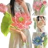 Chenille Stems DIY Kit Pipe Cleaners Lotus Flower And Leaf Twist Stick Craft Set Bendable Crafting Sticks for Making Mother's Day Birthday Gifts