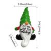 Creative Resin Christmas Gnome Ornament with White Beard for Desktop Decoration
