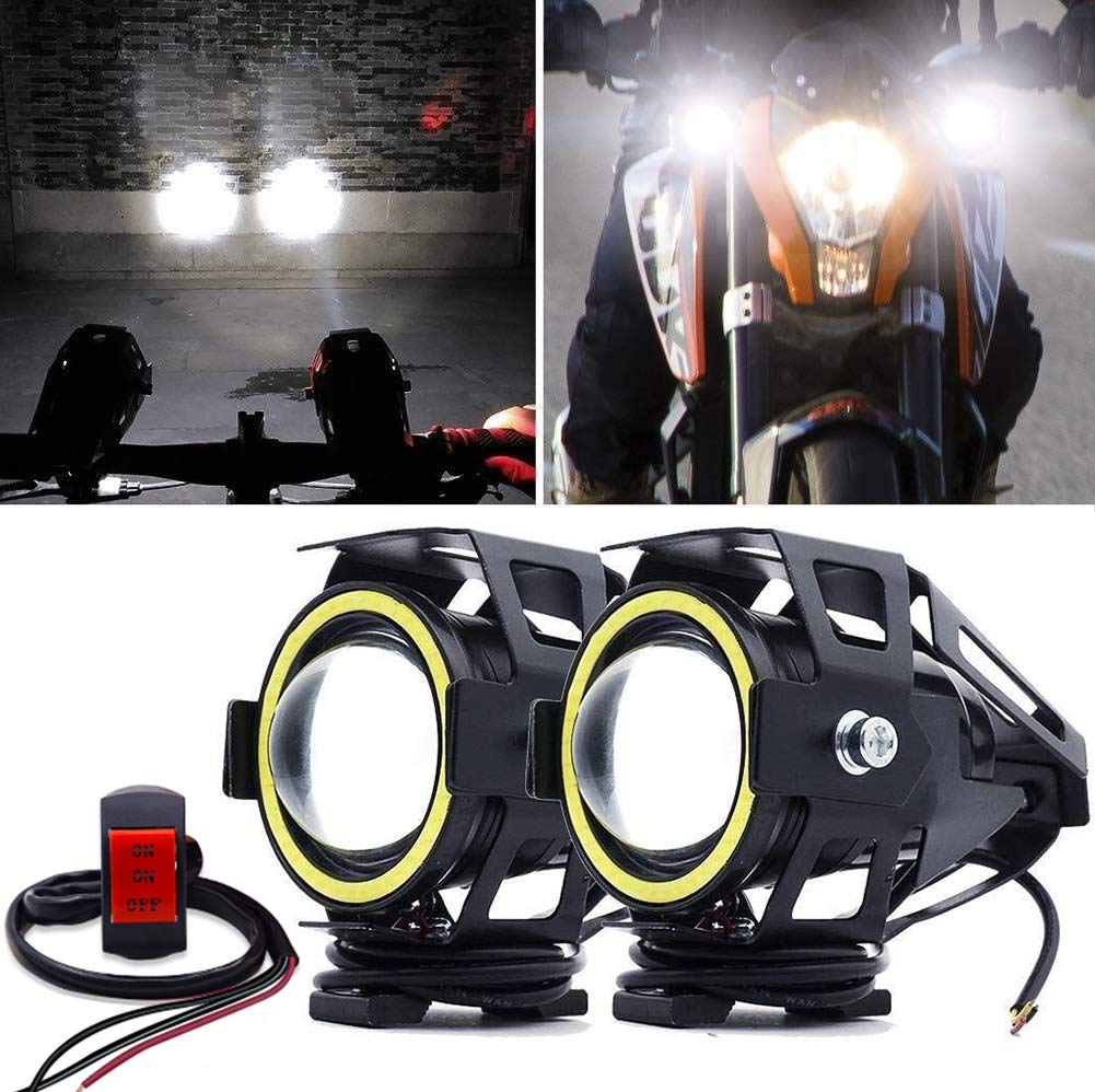 

X-STYLE U7 LED Fog Light for Motorcycles, Squid Ring/Hi/Lo/Strobe, Projector, 12 V - 80 4 modes (hi/lo/strobe/squid ring only) білий