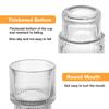 200/300/400ml Stripe Glass Coffee Cups Simple Transparent Water Cup Mug Household Party Bar Juice Milk Whiskey Juice Glassware