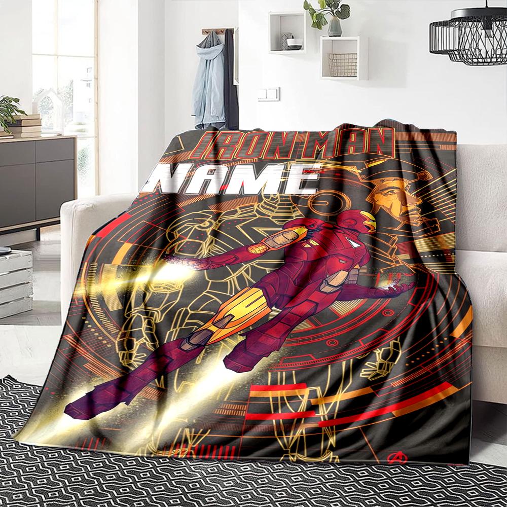 Custom Name Wolverine Superhero Artwork blanket for Couch & Bed, Plush Cozy Fuzzy Blanket Super Soft & Warm Blankets for Fall and Winter. 09088