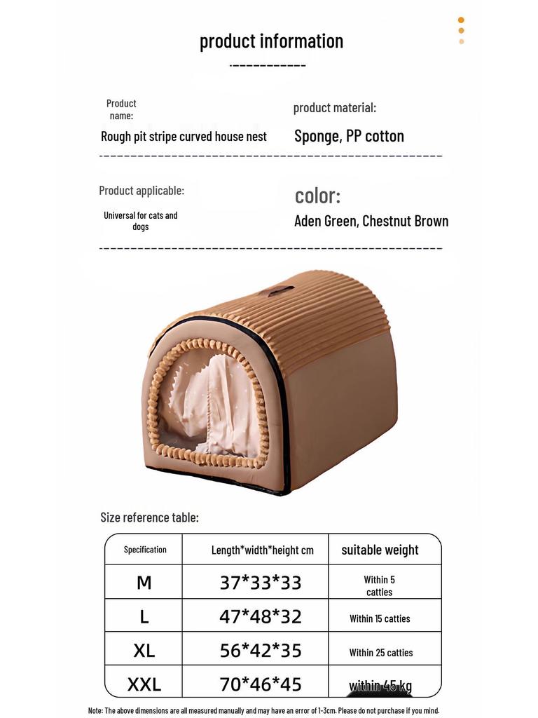 Detachable Washable Enclosed Cat Tent – Cozy All-Season Bed