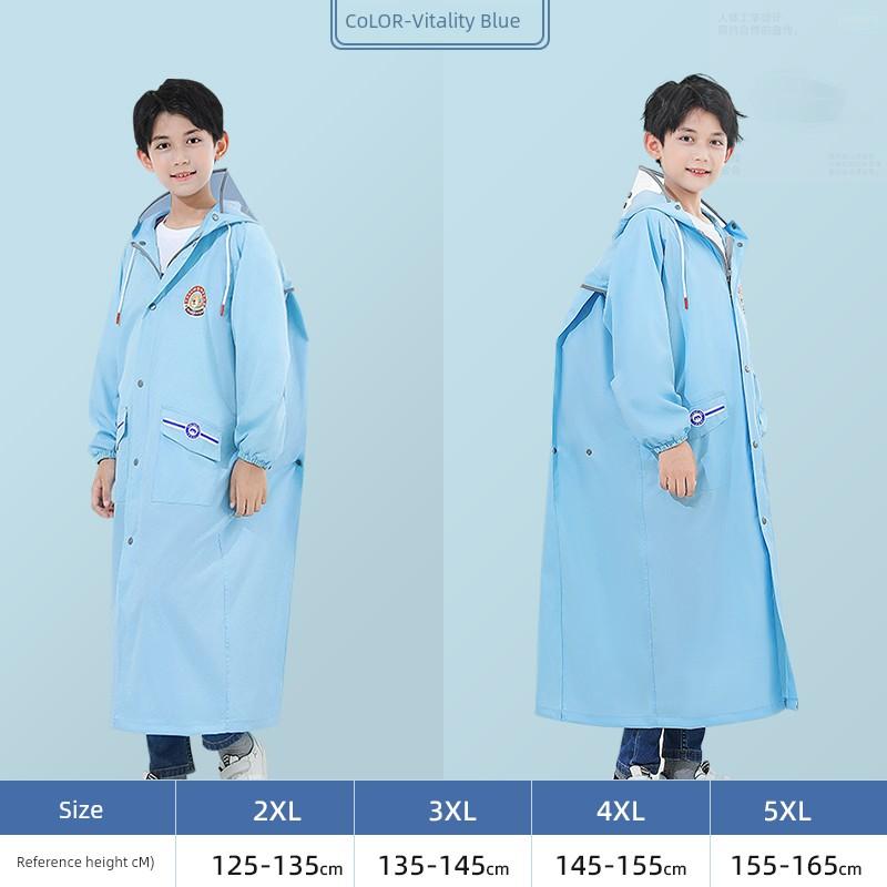 Kinder Regenmantel Jungen Grundschüler Mädchen Kinder Ganzkörper Regendicht Mittelschüler Outdoor Radfahren Poncho