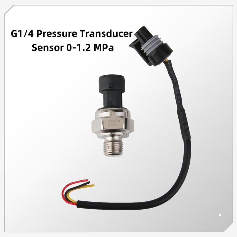 G1/4 0-1.2MPa Pressure Transmitter Sensor for Water Gas Oil Industrial Gauge Monitoring Device