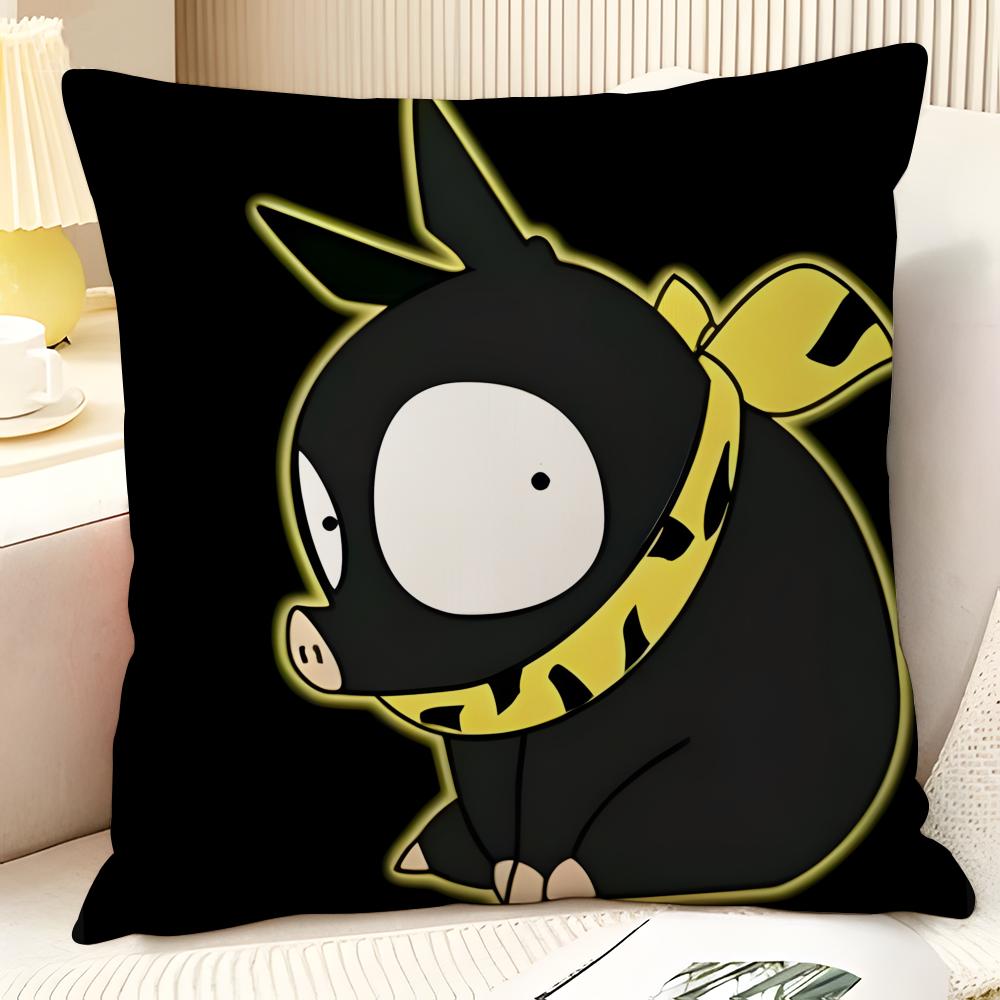 Cartoon Comic P Chan R-Ranma ½ 1 Pillow Case Natural Linen Organic Fabric Double-Sided Printing Sofa Home Decor Gift Pillow Case