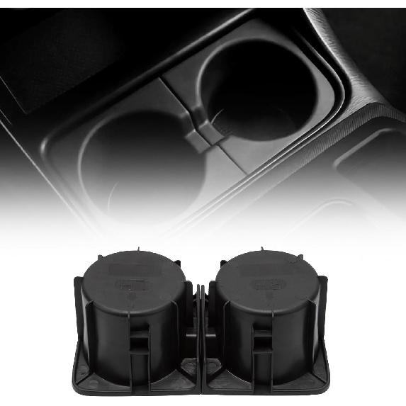Cup Holder Erts Fits 2005-2017 Tacoma Front Drinks Holder Center Console Replace 66991-04012 66992-04012 Black