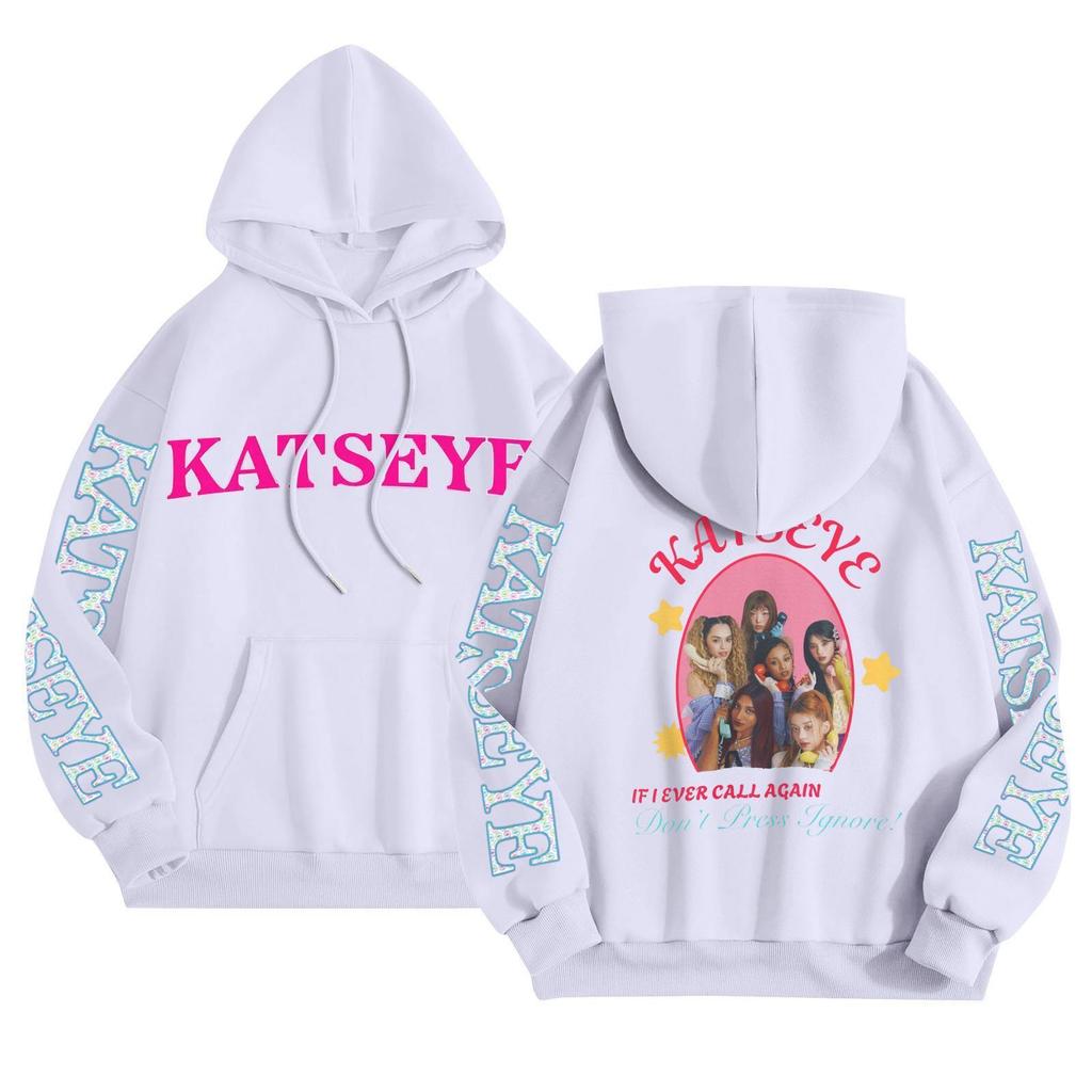 Unisex Mode Leichter Langarm-Pullover mit Taschen Bedruckter Hoodie