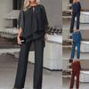 Cross-border women's clothing ebay independent station foreign trade hot-selling new European and American fashion solid color loose casual irregular 