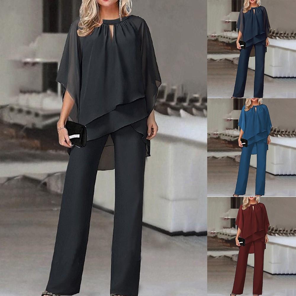 Cross-border women's clothing ebay independent station foreign trade hot-selling new European and American fashion solid color loose casual irregular