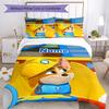 3pcs Custom Name Pupstruction Bedding Set Duvet Cover Closure Includes 1 Duvet Cover & 2 Pillowcases, Soft and Comfortable for All Seasons.
