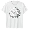 Crescent Moon Abstract Art Ocean TShirt Celestial Nature Art