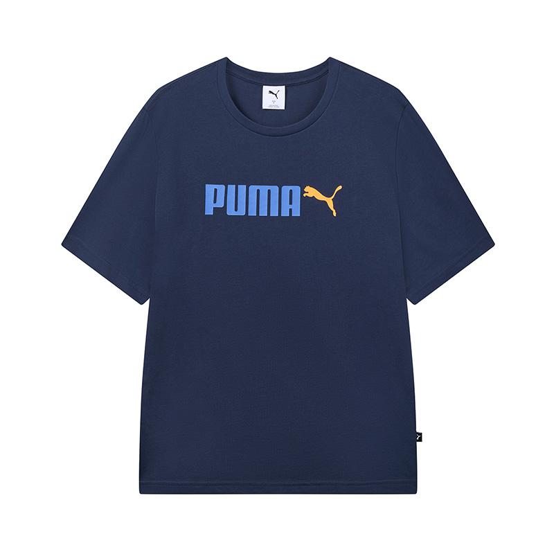 

Puma Color Block Round Neck Pullover Short Sleeve T-Shirt Unisex Tops 691341-97 XS