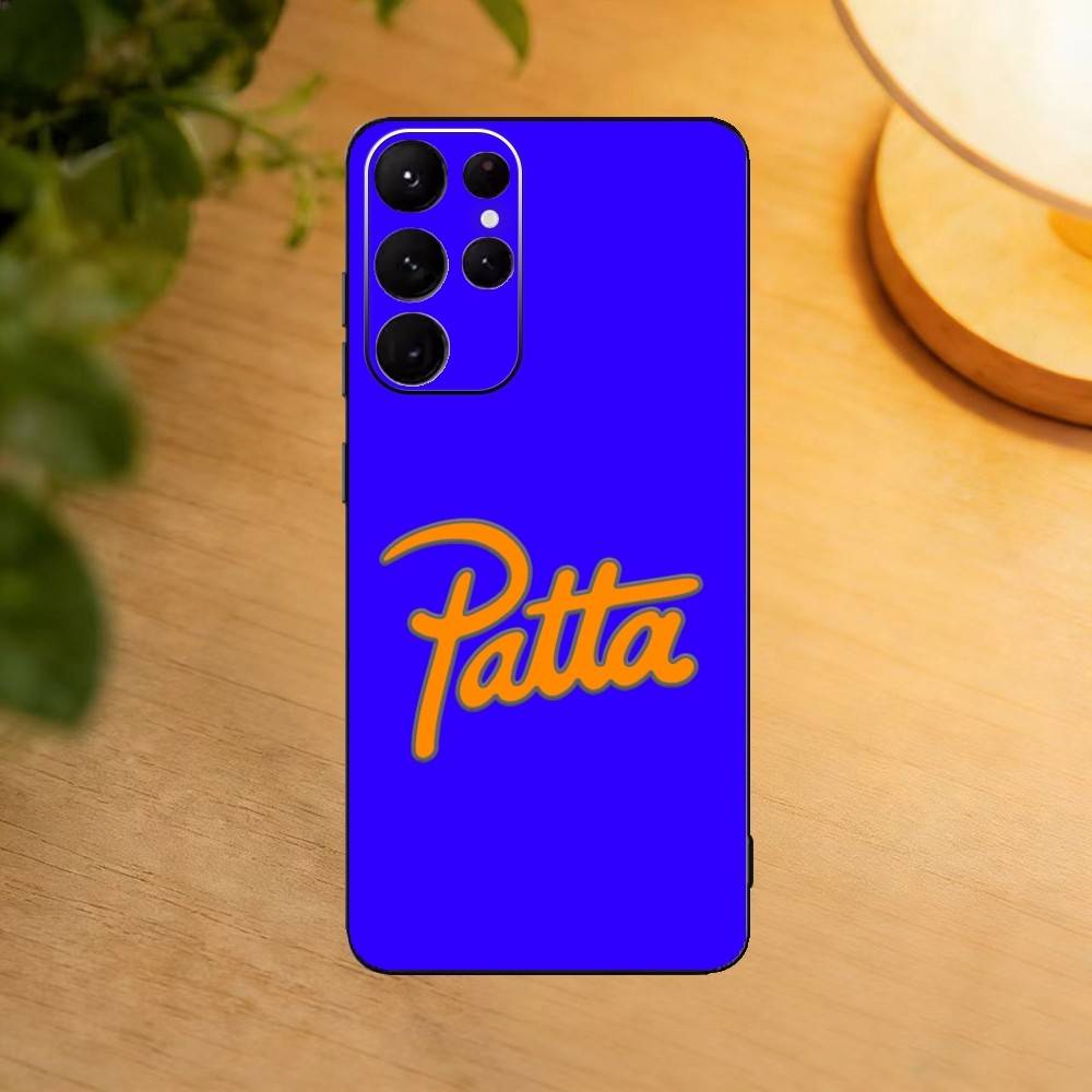 

New Styles HOT SALE P-Patta Phone Case For Samsung S25,24,23,22,30,21,10,9,Ultra,Plus,Lite Soft Black Case Samsung S25