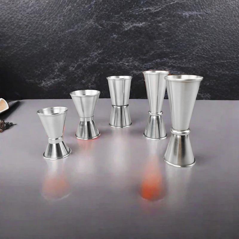 Stainless Steel Cocktail Shaker Measure Cup Rink Spirit Measure Jigger, Kitchen Bar Tools, 15 Ml, 30ml, 20 Ml, 40ml, 30ml, 50ml