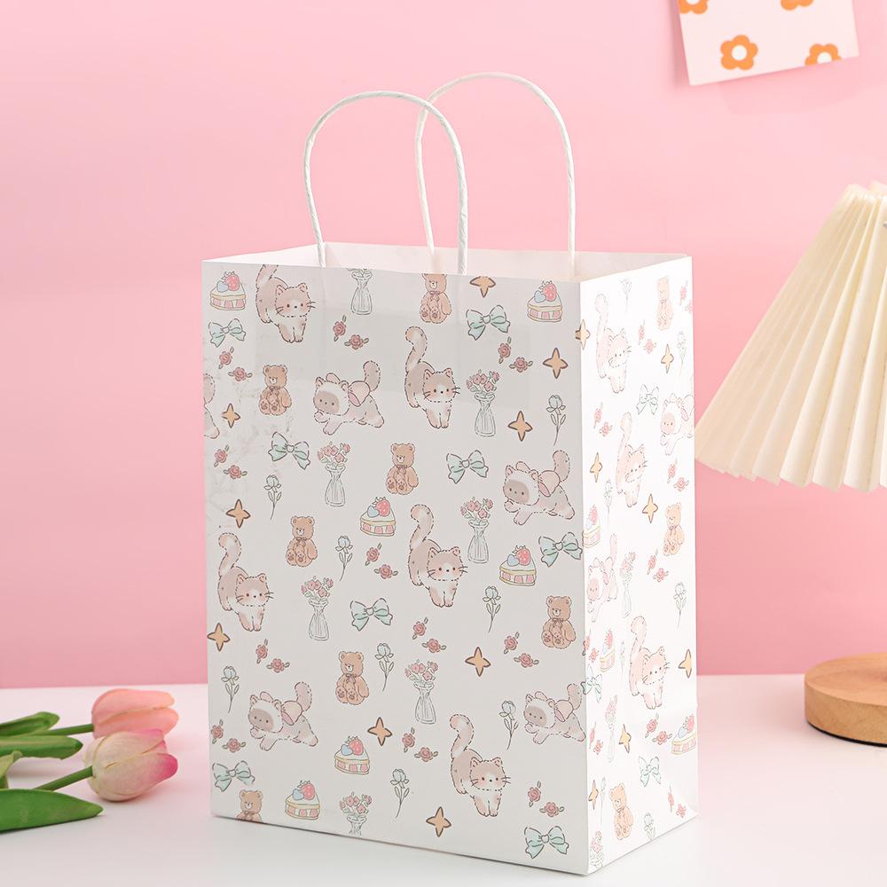 

StoBag Dog Puppy Cartoon Print Kraft Paper Gift Bags for Sweets Gift Wrapping Bags Party Candy Treat Birthday Packaging 30pcs&27x12x29cm