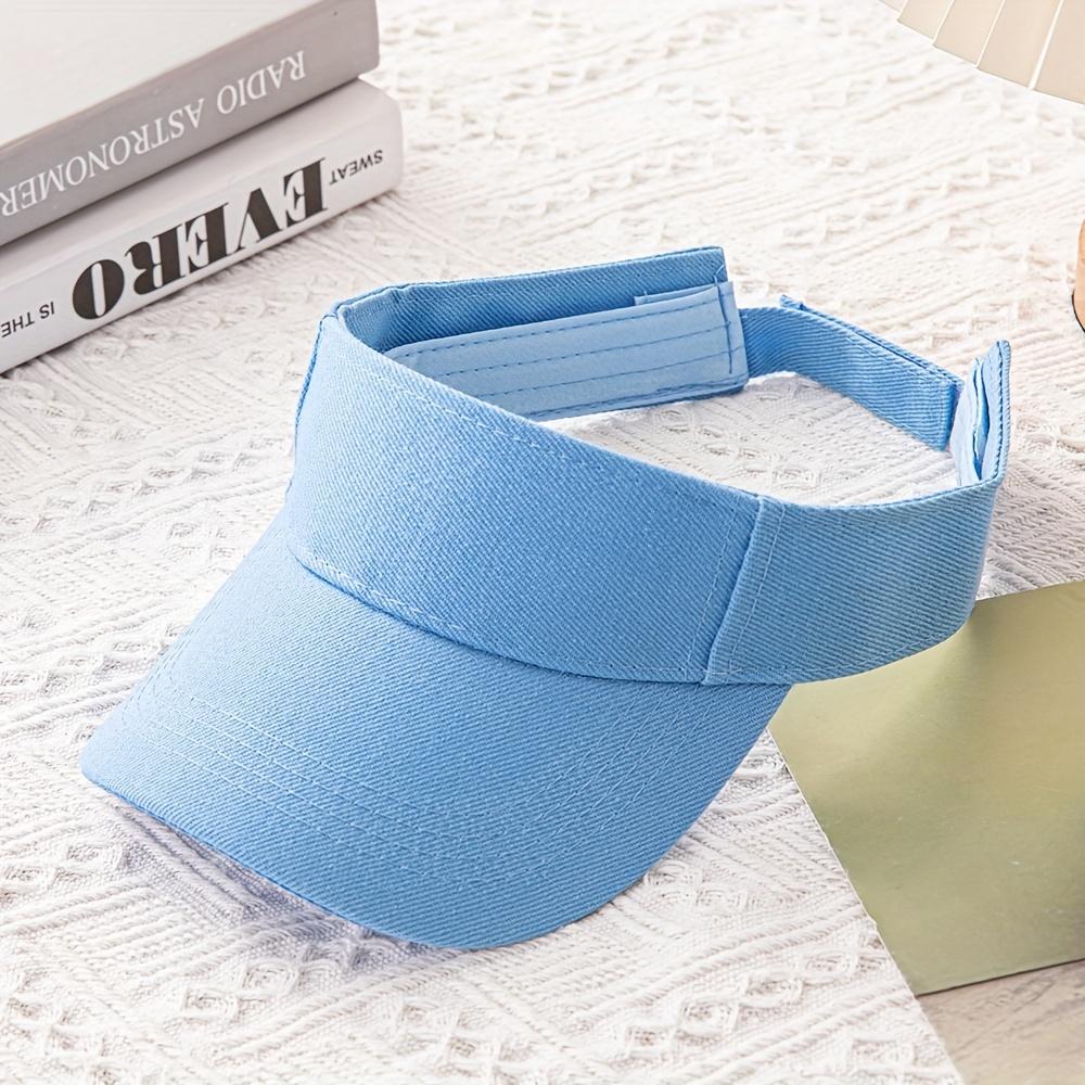 

[Adjustable Breathable Sporty Sun Visor] Sporty Sun Visor Cap - Breathable, Adjustable Baseball Hat for Outdoor Activities 60/61 небо синє кольору