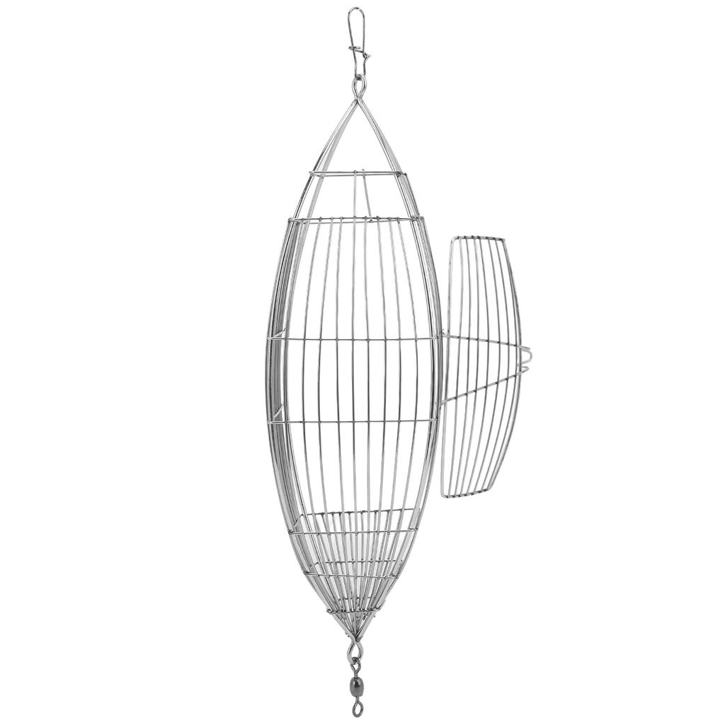 Fishing Bait Cage Stainless Steel Lure Cage Carp Fishing Trap Basket Feeder Holder for Shrimp Crab Fish BaitsXXL