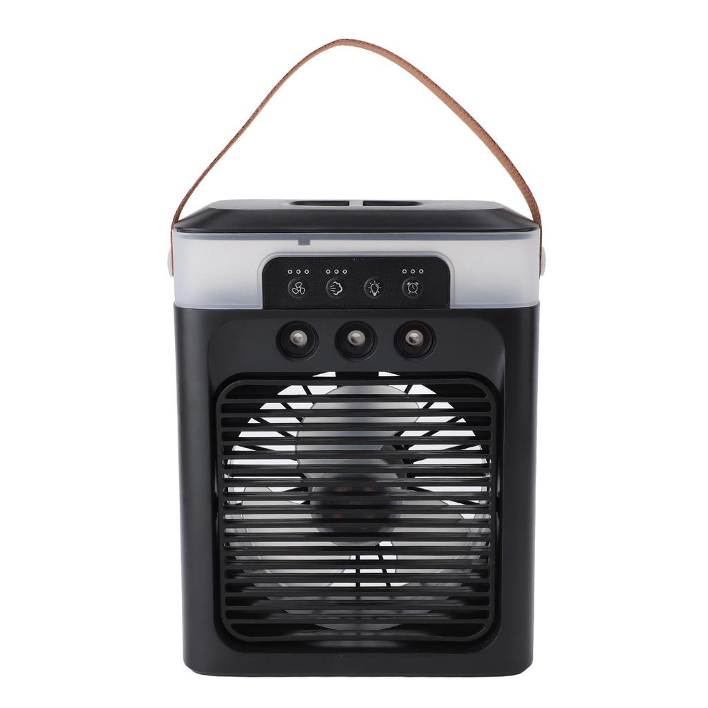 Portable Misting Fan 400ml Water Tank USB Desktop Essential Oil Aromatherapy Air Cooling Fan for Office Bedroom Black