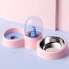 New Dog  Cat Bowl Double Bowl Cat Automatic Feeder Dog Bowl Stainless Steel  Pet Water Dispenser Pet Supplies