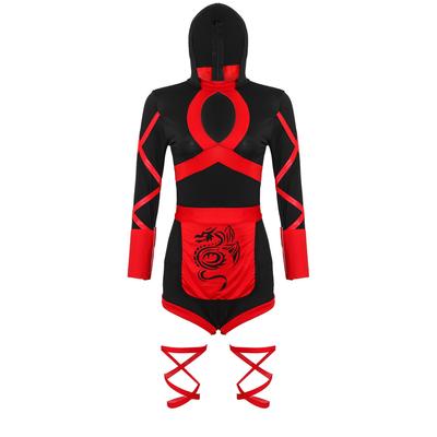Dámský kostým dračího ninjy - japonský bojovník na Halloween