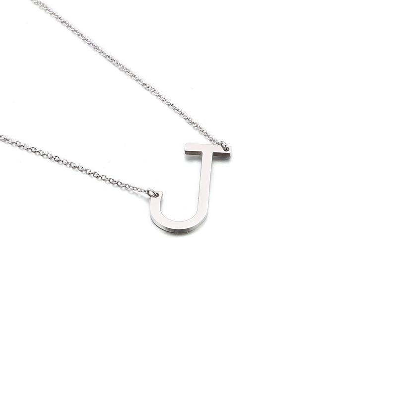 

Колье-ключица Kalen: 26 Букв английского алфавита Ожерелье из титановой стали для женщин - Простой и элегантный дизайн