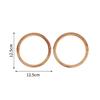 2Pcs Round D-Shaped Resin Purse Handles Non Slip DIY Replacement Bag Straps for Clutch Tote Handbag Repair