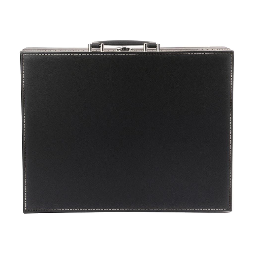 Storage Case Safeguarding Hinged Mahjong with Lined Interior Portable for