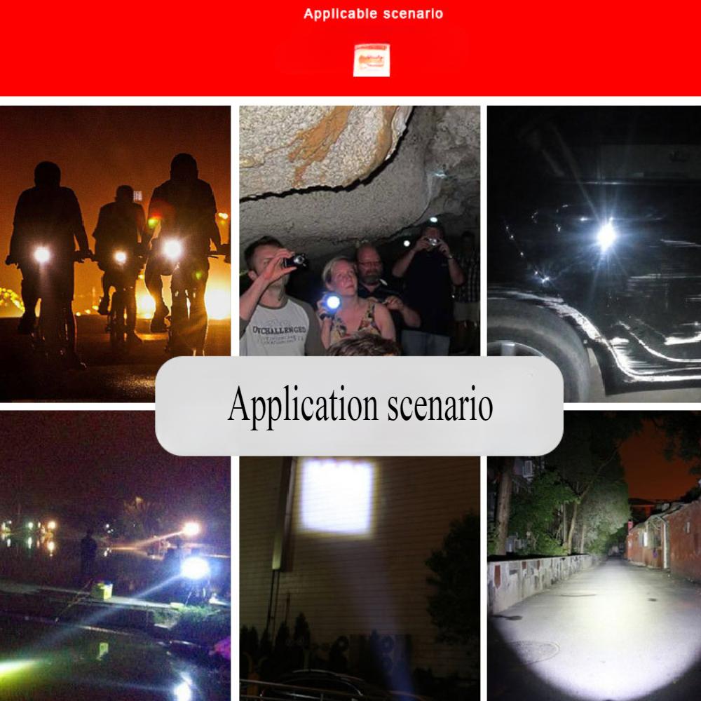 LED Flashlight Strong Light Handlight Waterproof Hand Lamp Use 3*AA Batterie Aluminum Lantern Outdoor Multifunction Lights