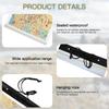 1PC Map Case Clear Waterproof PVC Document Stationery Holder Cover Portable Outdoor Camping Pocket Bag with Zipper