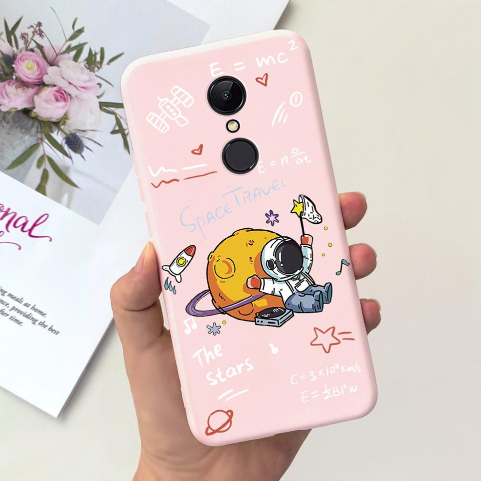 For Xiaomi Redmi 5 5a 5 Plus Case Astronaut Black Moom Midnight Pattern Soft TPU Silicone Fundas For Redmi5 5Plus 5+ Housing