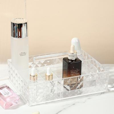 Durchsichtige Kosmetik-Aufbewahrungsbox, Schreibtischschublade, Hautpflegeprodukte, Kommode, Lippenstift im Wohnheim, Acryl-Aufbewahrungsregal