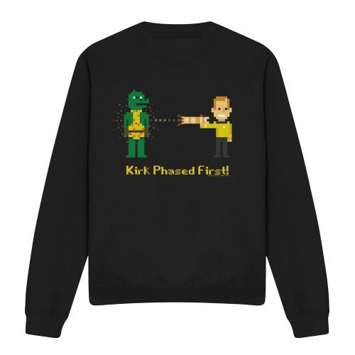 STAR TREK Unisex Adult Kirk Phased First Sweatshirt