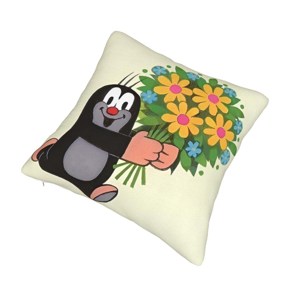 The Little Mole Krtek Pillowcase Soft Fabric Cushion Cover Decor Cartoon Floral Pillow Case Cover Home Drop Shipping