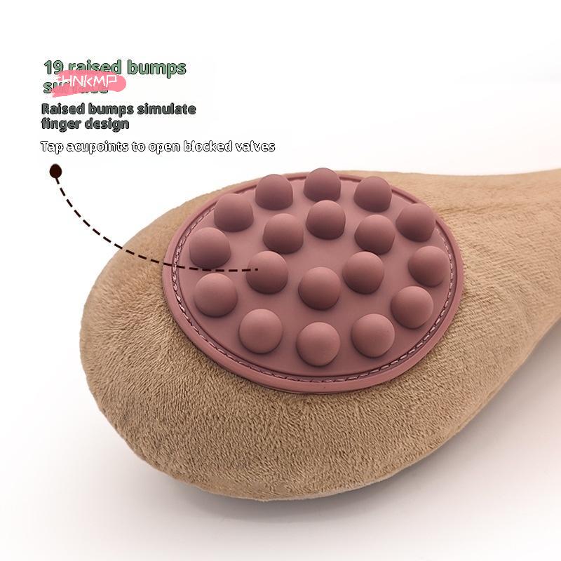 1Pc Multi-functional Extended Back Massage Hammer Meridian Beat Stick Soft Elasticity Health Device Bump Pounding